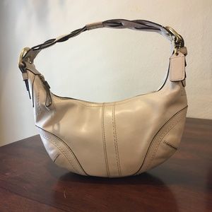 Coach Leather Hobo Bag with Braided Strap